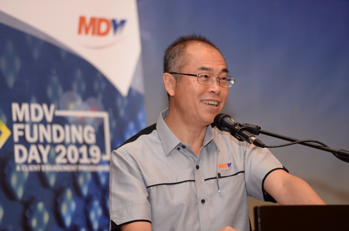MDV chairman Datuk Seri Lee Kah Choon speaks at a MDV client engagement programme in Seberang Jaya April 24, 2019. — Pictures by Steven KE Ooi