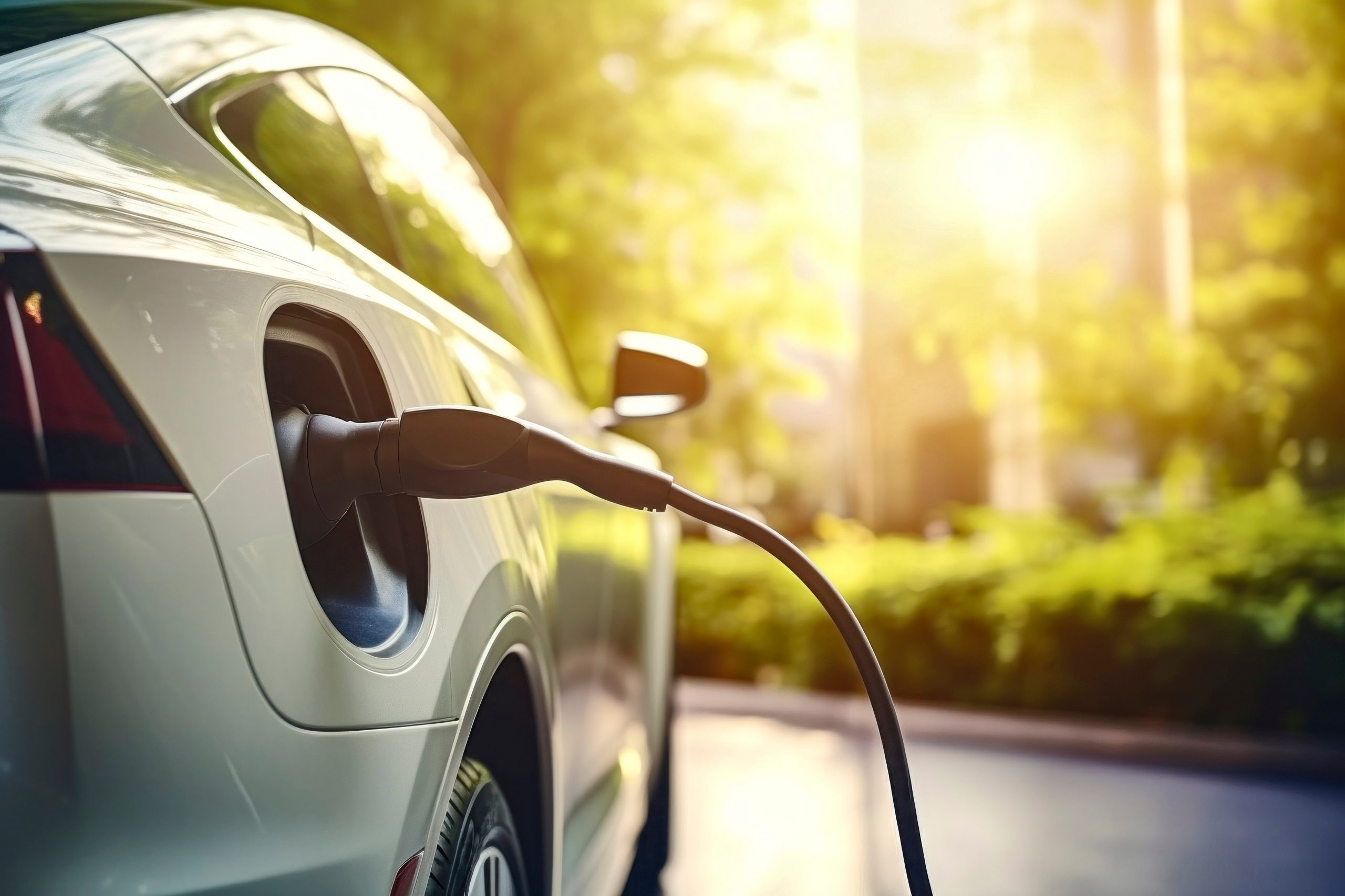 Electric Cars Charging: Detail of Charging Port
